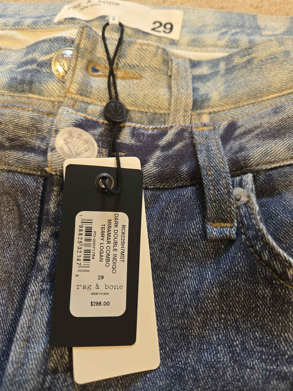rag & bone Miramar Logan Layered Wide-Leg Pant 29 - Picture 9 of 10